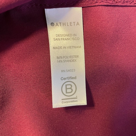 Athleta Burgundy Sleeveless Top Size L - Picture 7 of 8